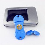 Wholesale Dual Aluminum Fidget Spinner Stress Reducer Toy for ADHD and Autism Adult, Child (Blue)